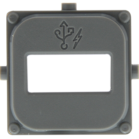 Clipsal Iconic 40 Series Single Mechanism Cap USB Ash Grey - 40E1USBCAP-AG - ARCK Electrical Wholesale Supplies