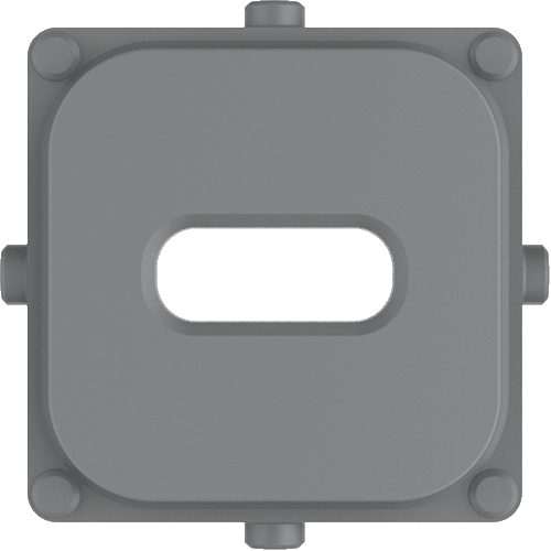 Clipsal Iconic 40 Series Single Mechanism Cap USB-C Ash Grey - 40E1USBCCAP-AG - ARCK Electrical Wholesale Supplies