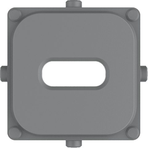 Clipsal Iconic 40 Series Single Mechanism Cap USB-C Ash Grey - 40E1USBCCAP-AG - ARCK Electrical Wholesale Supplies