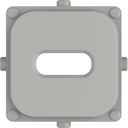 Clipsal Iconic 40 Series Single Mechanism Cap USB-C Cool Grey - 40E1USBCCAP-CY - ARCK Electrical Wholesale Supplies