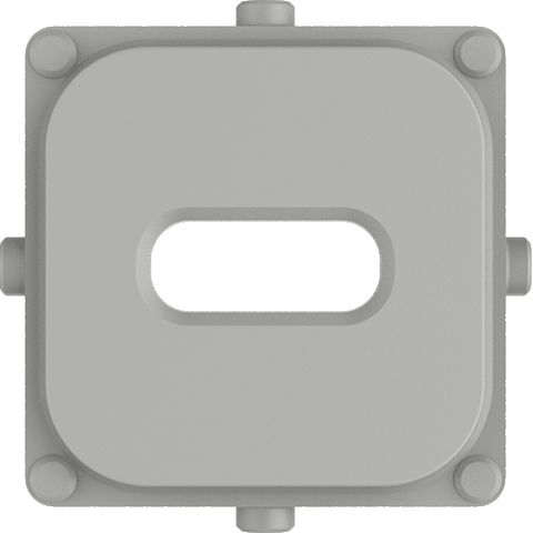 Clipsal Iconic 40 Series Single Mechanism Cap USB-C Cool Grey - 40E1USBCCAP-CY - ARCK Electrical Wholesale Supplies