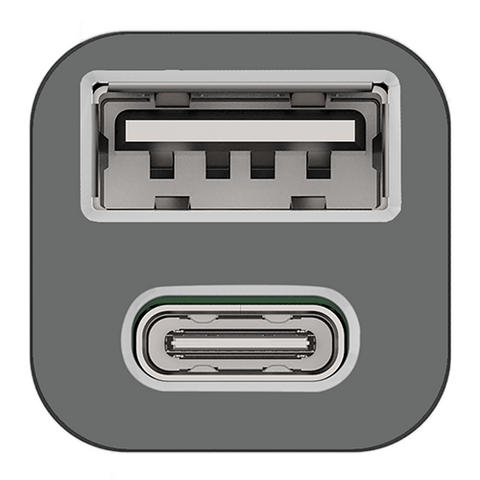 Clipsal Iconic Mechanism Cap Dual USB A+C Ash Grey - 40E2USBACCAP-AG - ARCK Electrical Wholesale Supplies
