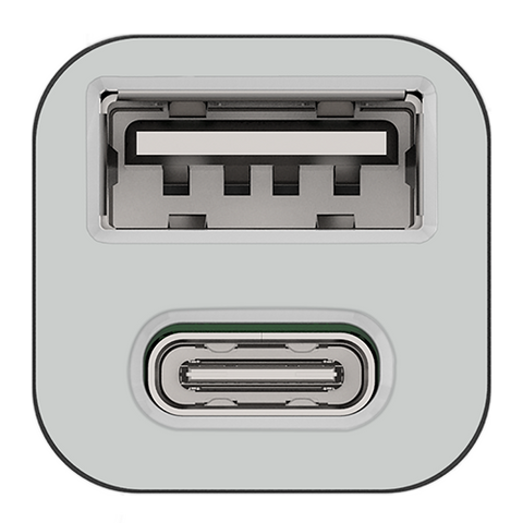 Clipsal Iconic Mechanism Cap Dual USB A+C Cool Grey - 40E2USBACCAP-CY - ARCK Electrical Wholesale Supplies