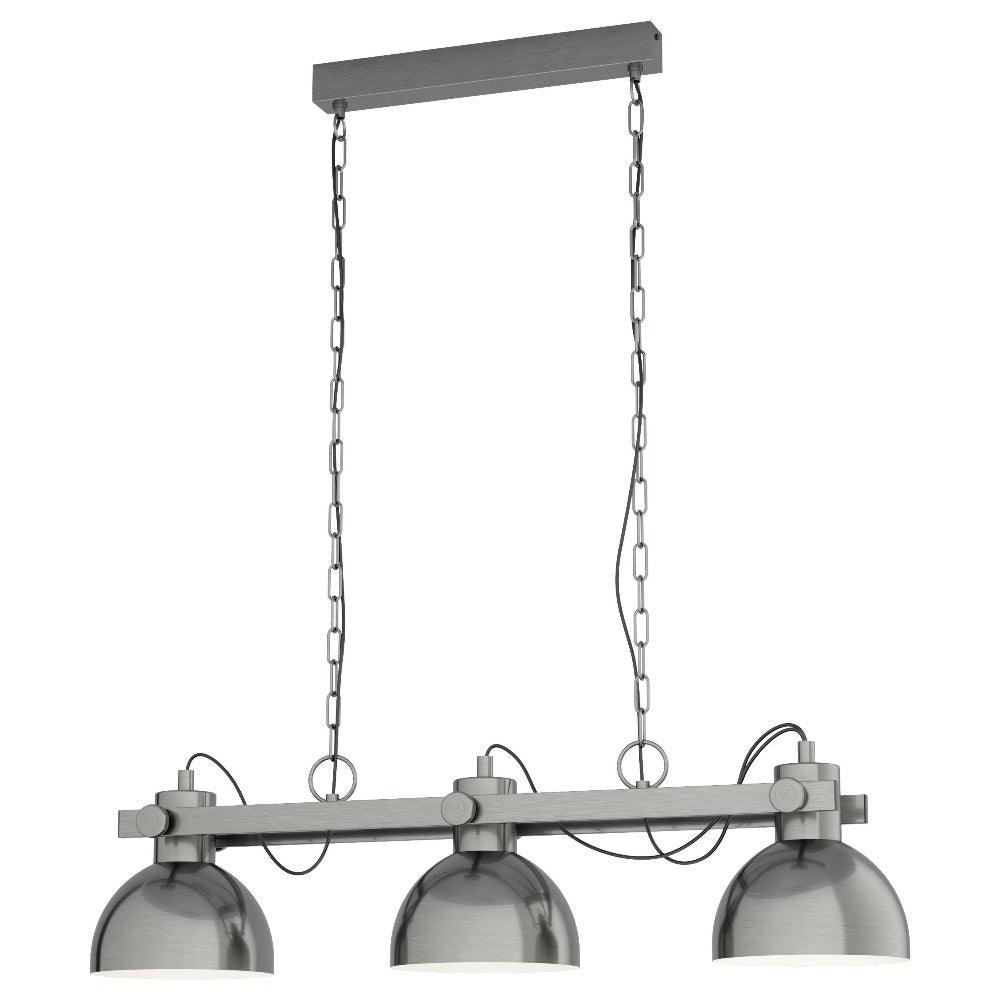 Lubenham 1 3 Light Island Pendant Antique Nickel - 43168N