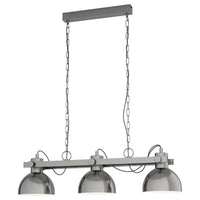 Lubenham 1 3 Light Island Pendant Antique Nickel - 43168N