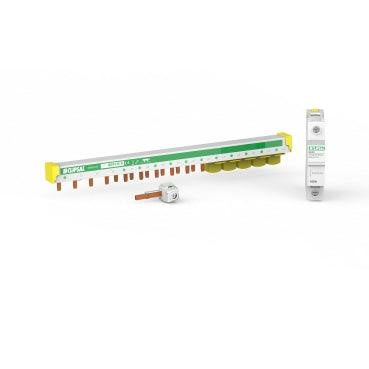 Clipsal MAX9 100 Amp Top Feed Slim Comb Busbar 3 Pole + Neutral 15 Module With Neutral Block & Accessories - MX9B315N - ARCK Electrical Wholesale Supplies