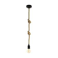 Rampside 1 Light Pendant Black & Amber 110mm - 43256