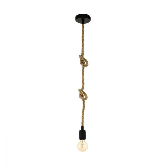 Rampside 1 Light Pendant Black & Amber 110mm - 43256 - ARCK Electrical Wholesale Supplies