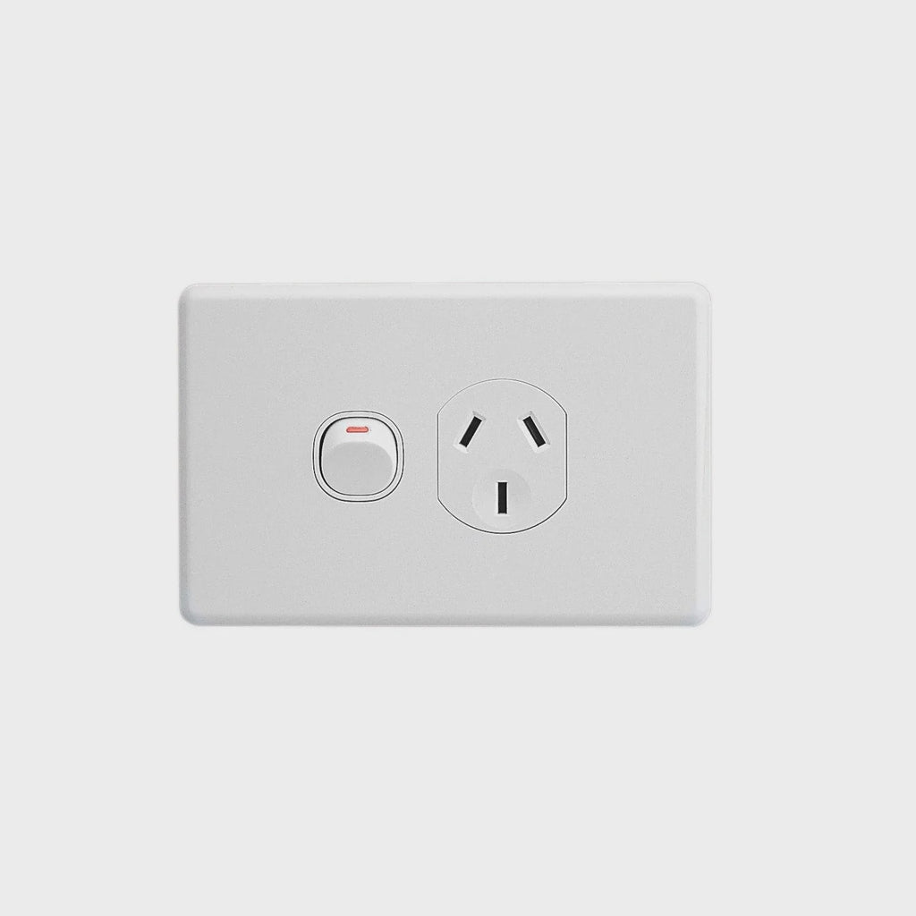 Clipsal Classic Single Powerpoint White - C2015-WE | ARCK