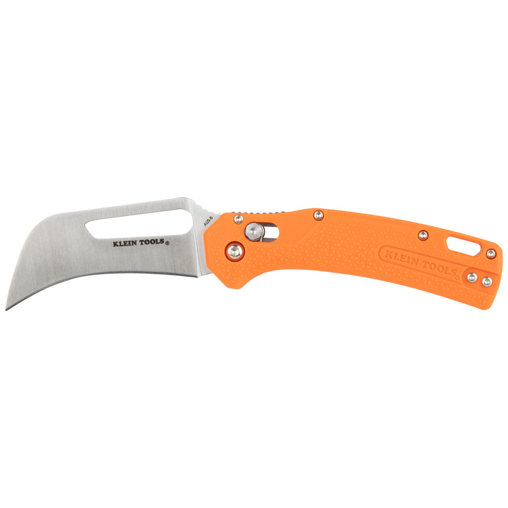 Klein Tools Pocket Knife, Cable Skinning, Hawkbill Blade- A-44056