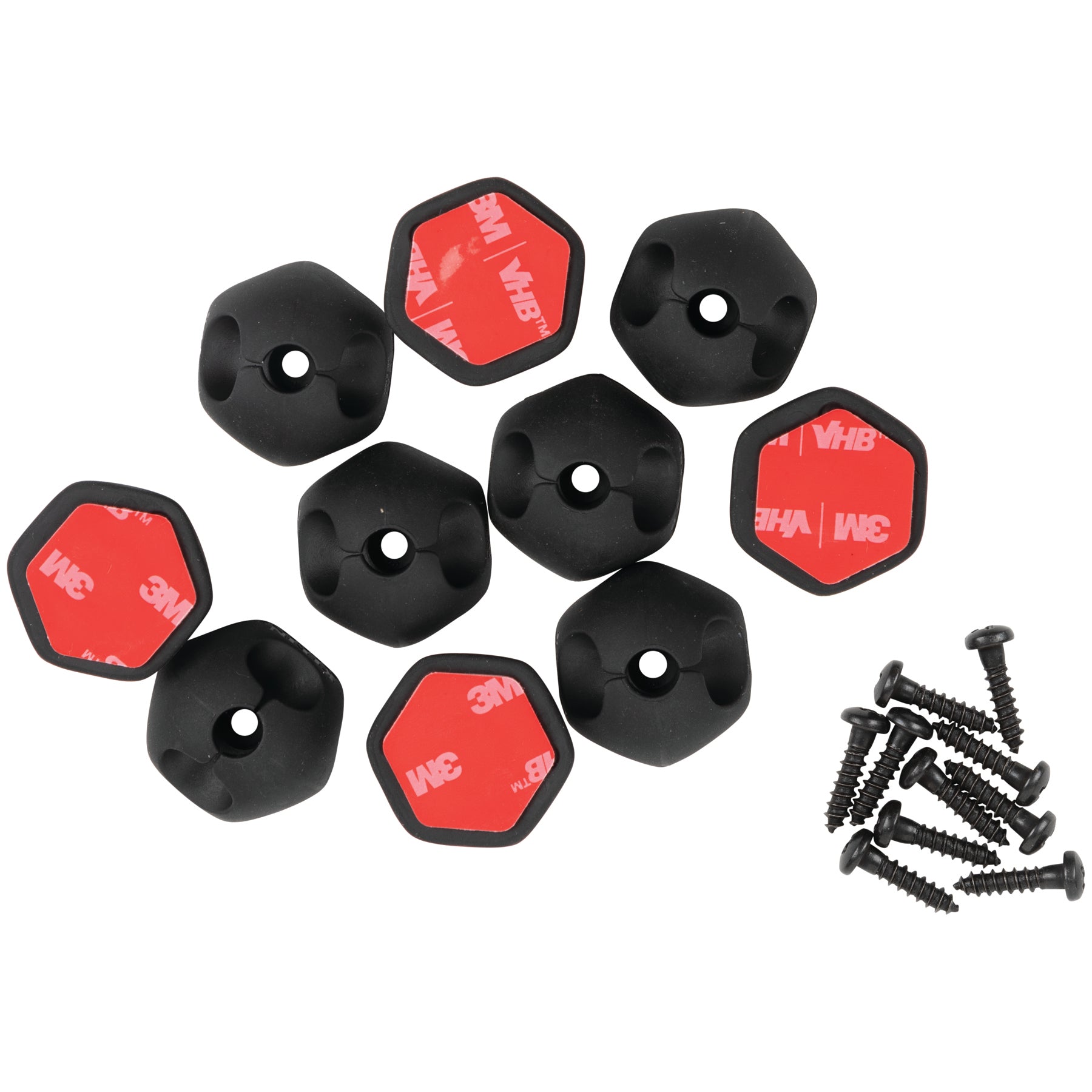 Self-Adhesive Mounting Clips 1-Slot 10Pk