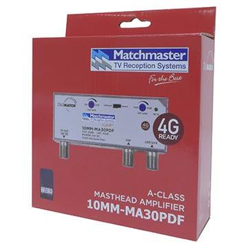 Masthead Amplifier VHF/UHF 30dB with 4G/5G Filter and Power Supply - 10MM-MA30PDF - ARCK Electrical Wholesale Supplies