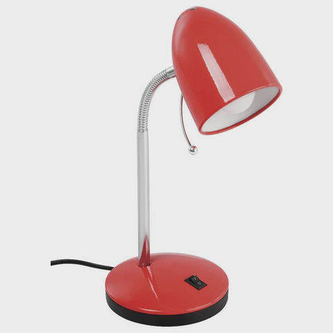Lara 1 Light Table Lamp Red - 205271N - ARCK Electrical Wholesale Supplies