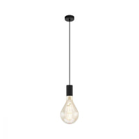 Tavistock 1 Light Pendant Black 100mm - 49074N