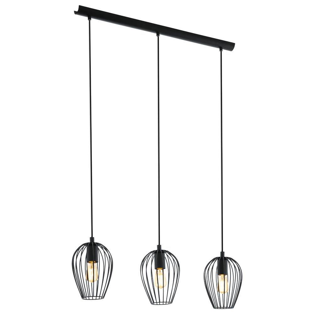 Newtown 3 Light Pendant Black - 49478