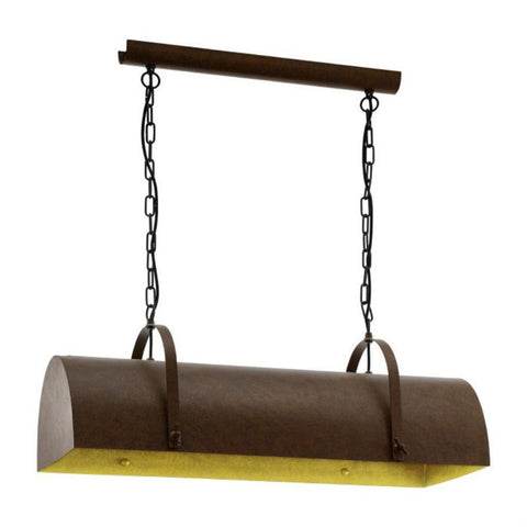 Derrhurst 3 Light Pendant Brown Steel - 49702N