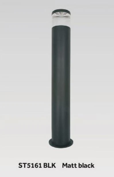 PERSPEX GLASS BOLLARD LIGHT BLACK - ST5161-BK - ARCK Electrical Wholesale Supplies