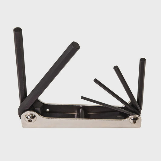 FOLDING HEX KEY SET, 6 KEY, METRIC SIZES A-70580