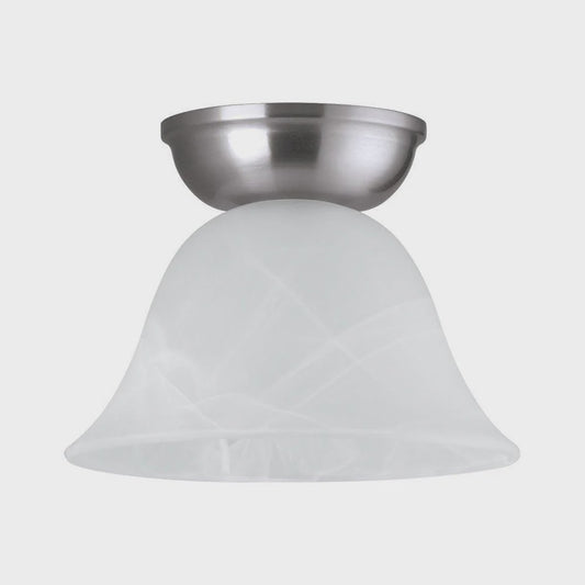 Murcia DIY Batten Fix Light Satin Nickel & White 170mm - 203337 - ARCK Electrical Wholesale Supplies