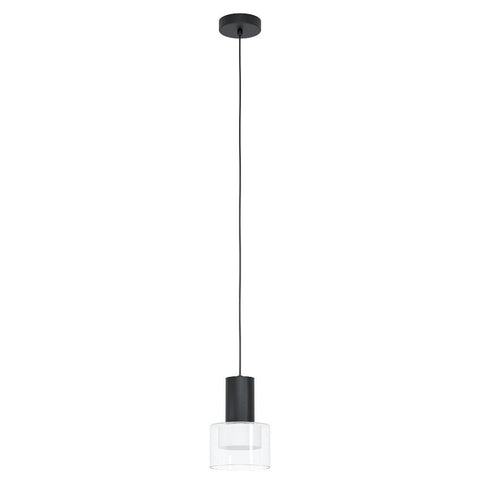 MOLINEROS Pendent Light Black Steel Clear Glass 3CCT - 39725N