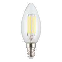 Filament Candle Clear Globe 4W E14 Dimmable 5000K - 206443