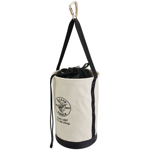 Canvas Bucket With Drawstring Close 22In