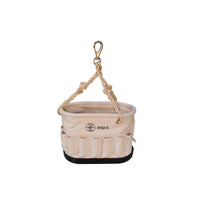 Canvas Bucket 41Pcket Oval W/Swivel Snap