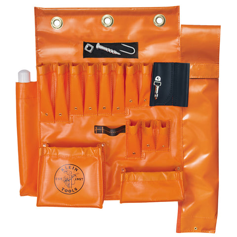Klein Tools Aerial Apron with Hot Stick Pocket and Magnet- A-51829MHS