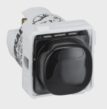 Clipsal 15 Amp 30 SERIES Bell Press Button Switch Mech Black 30MBP-BK - ARCK Electrical Wholesale Supplies