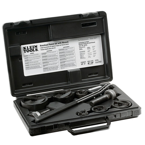 Klein Tools A-53732SEN Knockout Punch Set With Wrench - ARCK Electrical Wholesale Supplies