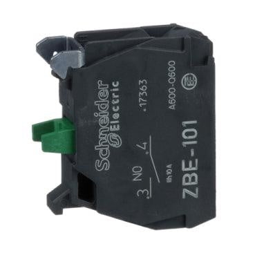 Clipsal Single contact block for head À22 1NO silver alloy screw clamp terminal - ZBE101 - ARCK Electrical Wholesale Supplies