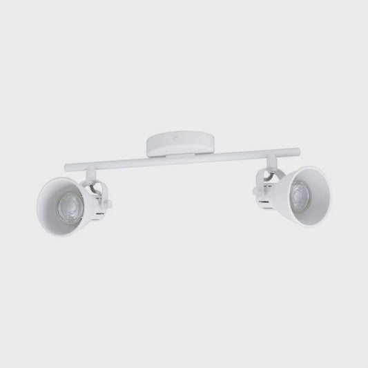 Seras 1 LED Spot Light 2x5W 4000K White Steel - 205316 - ARCK Electrical Wholesale Supplies