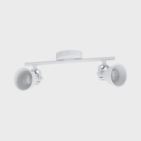 Seras 1 LED Spot Light 2x5W 4000K White Steel - 205316 - ARCK Electrical Wholesale Supplies
