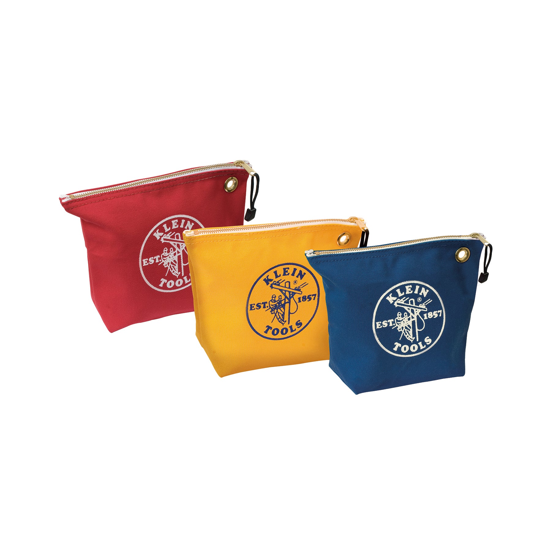 Zipper Bags Asstd Canvas Tool Pouch 3Pk