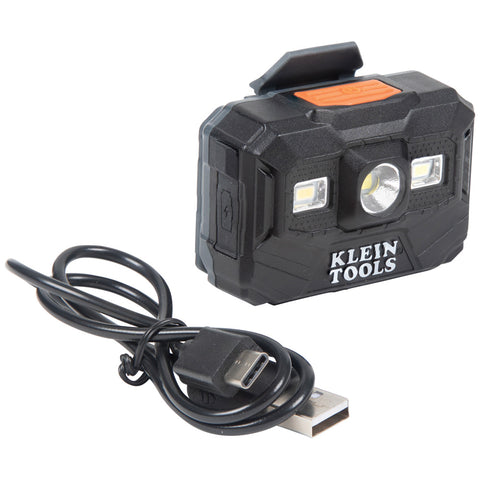 Klein Tools Rechargeable Headlamp and Work Light, 300 Lumens All-Day- A-56062