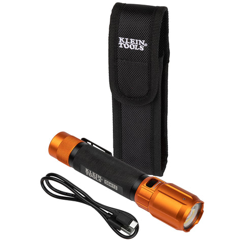 Klein Tools A-56413 Rechargeable 2-Color Led Flashlight And Holster - ARCK Electrical Wholesale Supplies