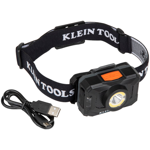 Klein Tools 56414 Rechargeable 2-Color Led Headlamp With Adjustable Strap
