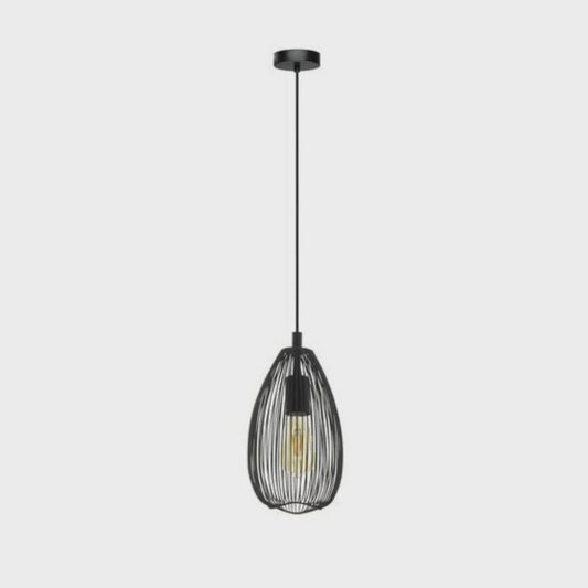 Clevedon Pendant Light Black Steel - 49141N - ARCK Electrical Wholesale Supplies