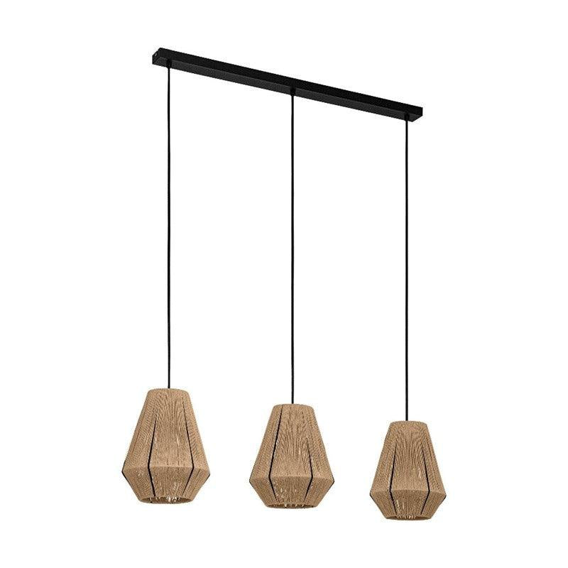 ALDERNEY Pendant 3 Lights White Textile Thread - 206047 - ARCK Electrical Wholesale Supplies