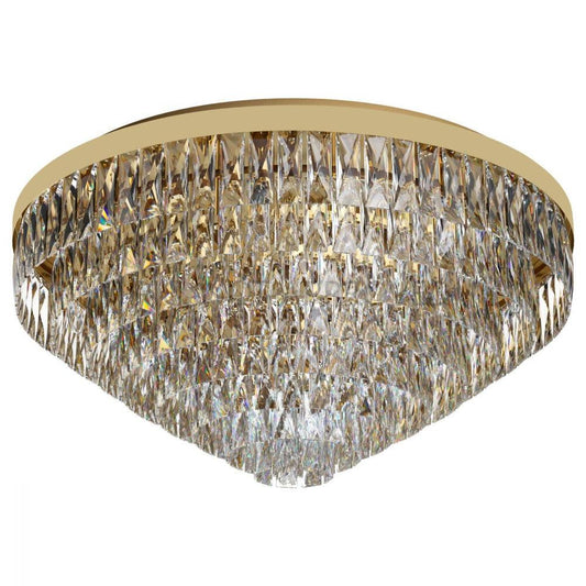 Valparaiso 16 Light Ceiling Gold Coloured & Crystal 780mm - 39459 - ARCK Electrical Wholesale Supplies