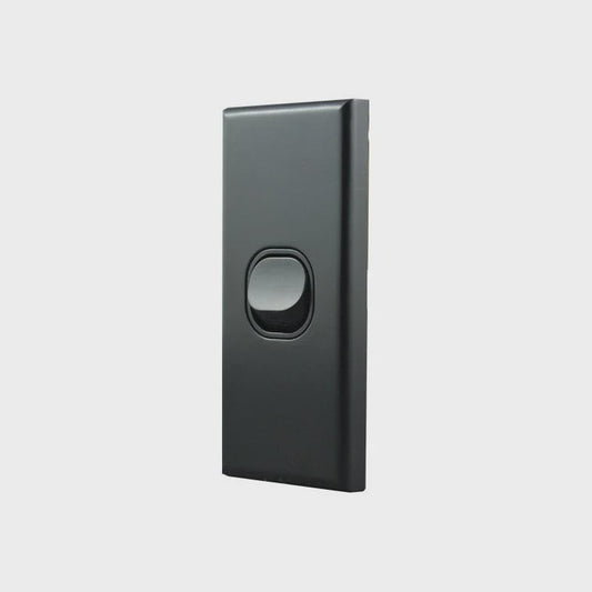 Architrave Switch 1 Gang MATTE BLACK LSA1MB-L - ARCK Electrical Wholesale Supplies