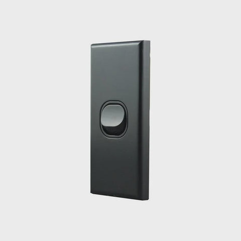 Architrave Switch 1 Gang MATTE BLACK LSA1MB-L - ARCK Electrical Wholesale Supplies