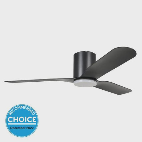 ILUKA 52 DC hugger ceiling fan with LED light - 20538302 - ARCK Electrical Wholesale Supplies