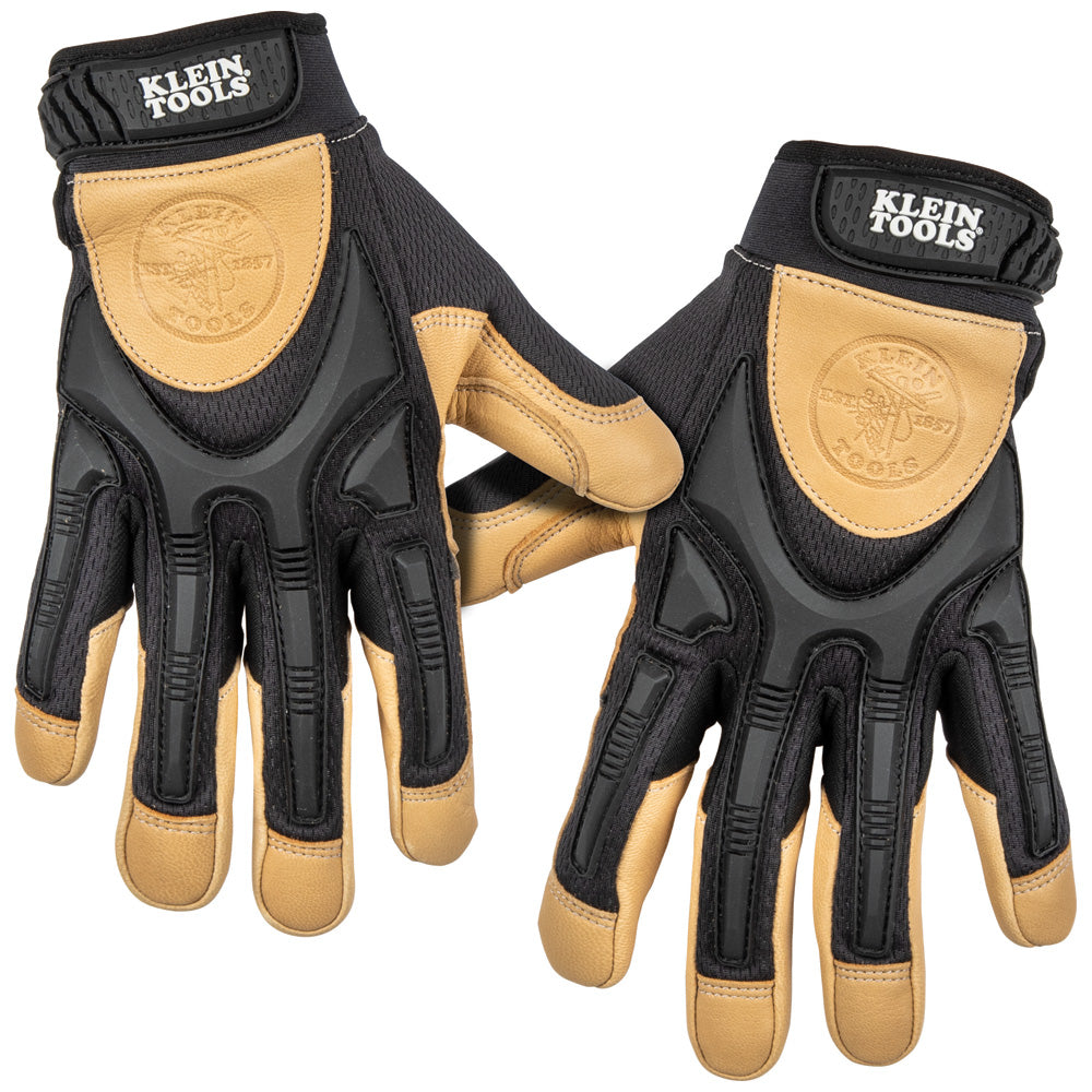 Klein Tools Leather Work Gloves, Large, Pair- A-60188