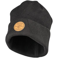 Klein Tools 60569 Heavy Knit Hat Black Leather Logo