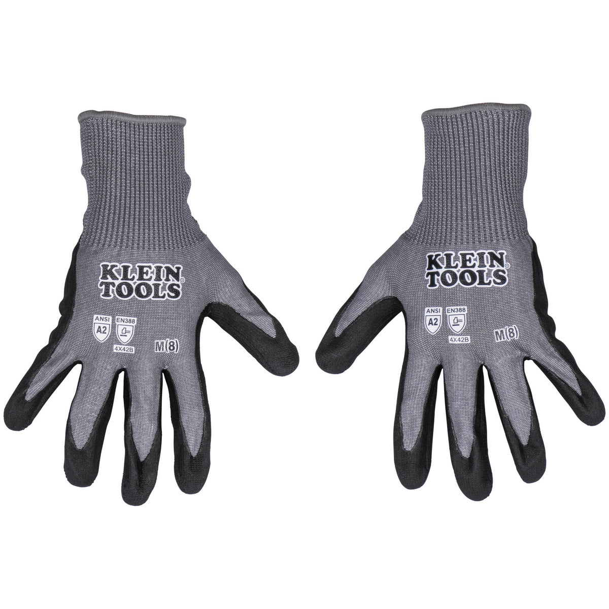 Klein Tools 60584 Cut Resistant Lvl2 Knit Dipped Glove Med