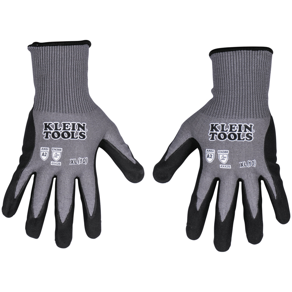 Klein Tools 60586 Cut Resistant Lvl2 Knit Dipped Glove Xl