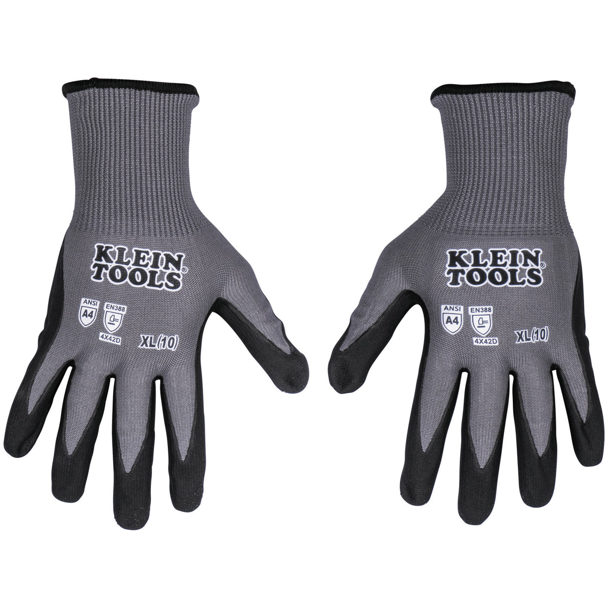 Klein Tools 60590 Cut Resistant Lvl4 Knit Dipped Glove Xl