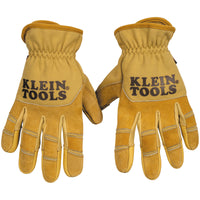 Klein Tools 60607 Leather All Purpose Gloves Med