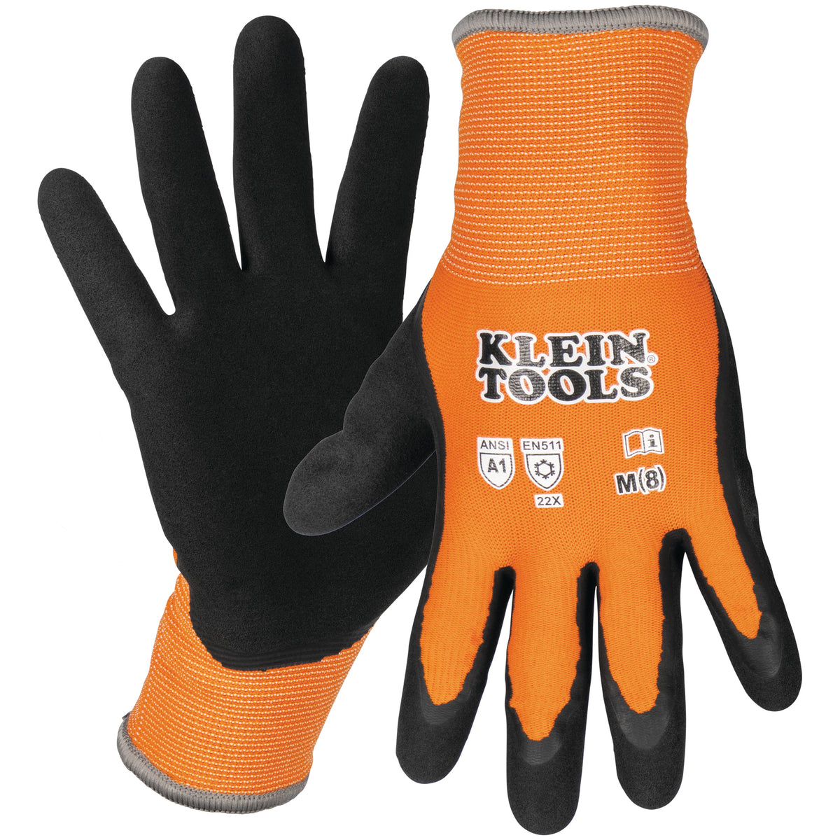 Klein Tools 60835 Cut 1 Winter Knit Dip Glove Med